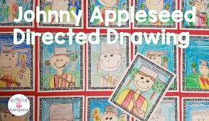 Today, i want to share with you a simple directed drawing. Johnny Appleseed Directed Drawing Caffeineandkindergarten