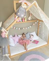 The Cutest Little Princess In Her Adorable House Bed This Would Make The Toddler Girl Room Toddler Rooms Girl Room