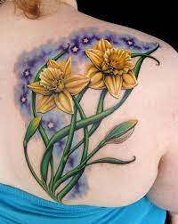 Lovely Daffodil Tattoo Birth Flower For March Daffodil Tattoo Daffodil Flower Tattoos Birth Flower Tattoos