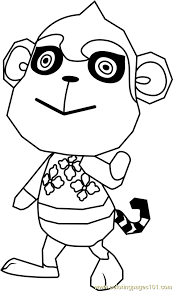 See the tammy's map page for more details on how to unlock / invite this villager. Tammi Animal Crossing Coloring Page For Kids Free Animal Crossing Printable Coloring Pages Online For Kids Coloringpages101 Com Coloring Pages For Kids