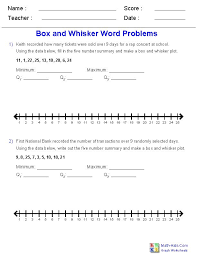 Box and whisker plots online worksheet for 9th. Box And Whisker Plots Word Problems Worksheets Word Problem Worksheets Word Problems Middle School Math