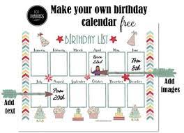 We provide absolutely free calendar template service for our esteemed user. Free Birthday Calendar Template Printable Customizable