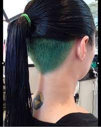 Green Undercut Maybe When My Hair Is Longer Undercut Long Hair Long Hair Styles Undercut Hairstyles