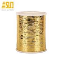 100% Polyester Anti-Pilling Golden Silver Metallic Yarn For ...