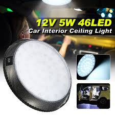 Find great deals on ebay for ceiling led lights 12v. Round Car Led Interior Roof Lights Ceiling Dome Door Indication Reading Lamp 12v 13cm