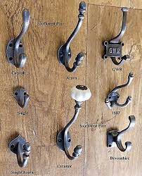 Antique Vintage Style Cast Iron Coat Hooks Choice Of Design Size X 1 Hook 0 99 Cast Iron Coat Hooks Vintage Coat Hooks Coat Hooks