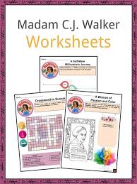 Walker was the first african american woman to become a millionaire. Madam C J Walker Facts Worksheets Life Achievements For Kids