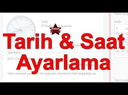 Tarih Ve Saat Ayarlama Saat Dilimi Degistirme Youtube