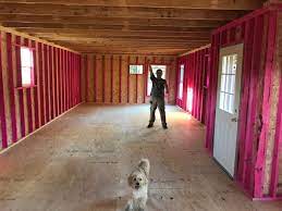 Gross square feet is the total area of enclosed space measured to the exterior walls of a building. Life On The Blue Goat Homestead 16x40 640 Sq Ft Tiny House Build From Portable Building Step By Step