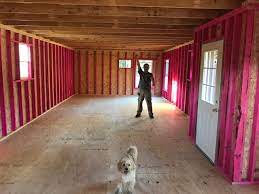 Basements are typically excluded because they are built below grade, meaning below ground level. Life On The Blue Goat Homestead 16x40 640 Sq Ft Tiny House Build From Portable Building Step By Step