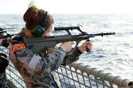The steyr aug is a bullpup assault rifle of austrian origin. F88 Austeyr Royal Australian Navy