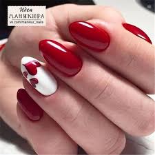 Cute And Lovely Heart Shape Nail Art Design For You Valentines Nail Red Nail Art Designs Romantic Hea Heart Nails Valentine Nail Art Nail Designs Valentines