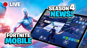 Fortnite Mobile Live Stream Season 4 Update News Apple Vs Epic Games When To Play On Ios Youtube