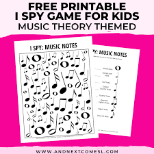 Music theory games for kids. Music Notes Themed I Spy Game Free Printable For Kids And Next Comes L Hyperlexia Resources