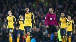 Arsenal sit 15th with just 14 points from 14 games; Everton 2 1 Arsenal Match Report Arsenal Com