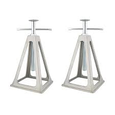 The design is simple and straightforward, you just twist a handle to crank the jack into place. Dumble Rv Stabilizer Jacks Camper Leveling Blocks For Trailer Camper Jacks 2pk Walmart Com Walmart Com