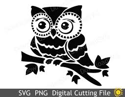 Download Svg And Png Cutting Files Owl On The Branch Clipart Vector Svg Png Elements Vr 96923 Paper Cutting Design Bundles