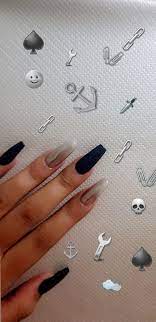 Grey Silver Acrylic Nails Silver Acrylic Nails Acrylic Nails Girls Nails