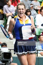 Anastasia Pavlyuchenkova Of Russia Celebrate Winning In Her Semi Final Match Against Angelique Kerber Of Germany During Day Six Of The Toray Pan Paci Fotografias