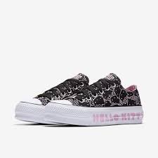 Converse X Hello Kitty Chuck Taylor All Star Clean Lift Canvas Low Top Women S Shoe Nike Com Hello Kitty Shoes All Star Shoes Chuck Taylor All Star