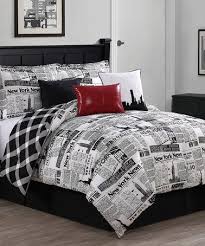 Black And White King Size Comforter Sets Black White Newspaper Comforter Set Comforter Sets Comforters King Size Comforter Sets