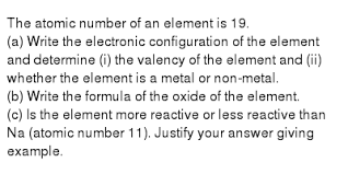 Show the electron distribution in magnesium atom and magnesium ion diagrammatically and also give their. The Atomic Number Of An Element Is 19 A Write The Electronic