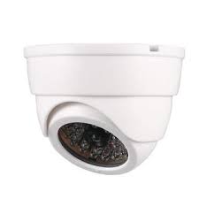 Uxcell Uxcell Fake Security Camera Dummy Dome Cctv With Blinking Red Led Warning Light For Home Outdoor Indoor White