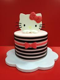 Design Simple Birthday Cake Decoration Ideas At Home Know A Little Lady That Would Love This For Her Birthday Simple Cake Designs Hello Kitty Cake Cake Designs Birthday