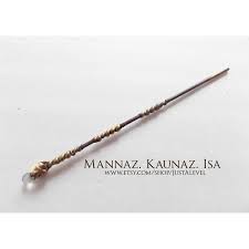 Dark Wood Rune Fiction Inspired Wand Personality Trait Dark Witch Or 26 Liked On Polyvore Featuring Home Home Dec Wands Dark Witch Harry Potter Wand