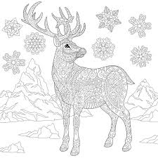 Download and print these rocky mountain elk coloring pages for free. Coloring Pages With Winter Girl And Magic Snow Ball Stock Vector Illustration Of Cute Christmas 127451756