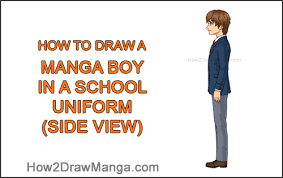 Side view drawing at paintingvalley com explore collection of. How To Draw A Manga Boy In School Uniform Side View Step By Step Pictures How 2 Draw Manga