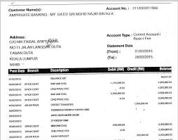 The bank statement can be imported for bank reconciliation. Sarawak Report Bank Statements Made Available To Sarawak Facebook
