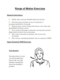 Image result for Shoulder Range of Motion Exercises