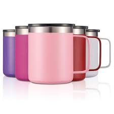 Splashproof, replaces the function of a disposable cup. China 2020 Wholesale Price Plastic Reusable Coffee Cup 12oz Double Wall Stainless Steel Insulated Coffee Mug With Handle Sunsum Manufacturers And Suppliers Sunsum