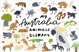 Kids Minimal Animals Australia Australia Animals Animal Clipart Animal Clipart Free