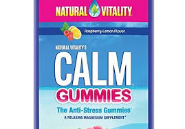 Natural Vitality Calm Gummies The Anti Stress Gummies A Relaxing Magnesium Supplement 240 Ct Raspberry Lemon Anti Stress Vitality Natural Calm