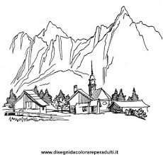 Montagna Disegni Da Colorare Artistici Quadri Famosi Disegni Da Colorare Pagine Da Colorare Per Adulti Libri Da Colorare