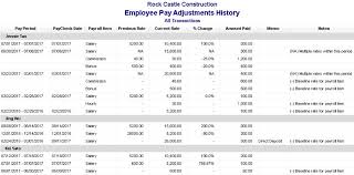 External and internal factors include but aren't limited to growth, lack of growth,. Employee Pay Adjustments History Report