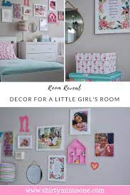 Girls Room Reveal Fun Ways To Decorate A Shared Room Thirty Minus One Kid Room Decor Shared Girls Room Shared Girls Bedroom