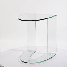 The right console in the right place can make all the difference. China Half Moon Shaped Clear Bent Glass Sofa Table China Coffee Tables Tables