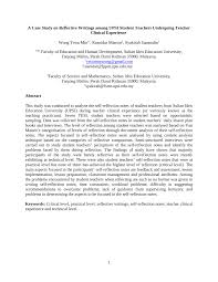 All formats available for pc, mac, ebook readers and other mobile devices. Pdf A Case Study On Reflective Writings Among Upsi Student Teachers Undergoing Teacher Clinical Experience