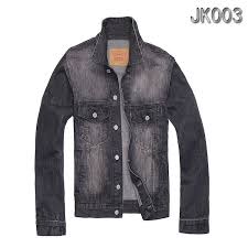 Levis牛仔外套時尚百搭水洗磨白口袋裝飾男款牛仔外套灰黑 Jackets Denim Jacket Fashion
