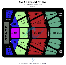 Pier Six Concert Pavilion Seating Chart Elcho Table