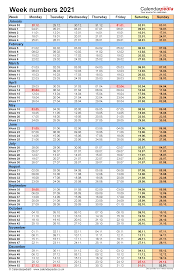 Canada calendar 2021 free printable excel templates | 993 x 757. Week Numbers 2021 With Excel Word And Pdf Templates