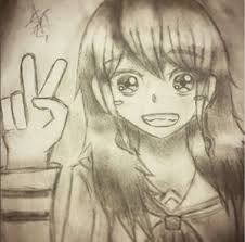 Check spelling or type a new query. Peace Sign Girl Pencil Spark Of Art Drawings Illustration People Figures Animation Anime Comics Anime Artpal