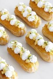 Passion Fruit Eclairs With Italian Meringue Recipe Fruit Dessert Recipes Eclair Recipe Eclairs