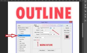 Garis tepi dengan style bertitik: Tutorial Membuat Garis Pinggir Tulisan Di Photoshop Outline Lengkap Zotutorial