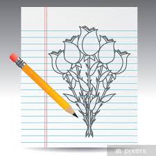 Check spelling or type a new query. Poster Rose Disegno Bouquet Con La Matita Pixers Viviamo Per Il Cambiamento