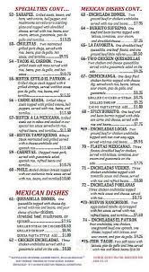 El Patron Bar Grill Menu In Helena Alabama Usa