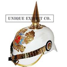 G003883 m16 camouflage helmet nj62. Unique Prussian Leather White Helmet German Pickelhaube Officer At Rs 3852 Unit Medieval Helmets Id 22096608888